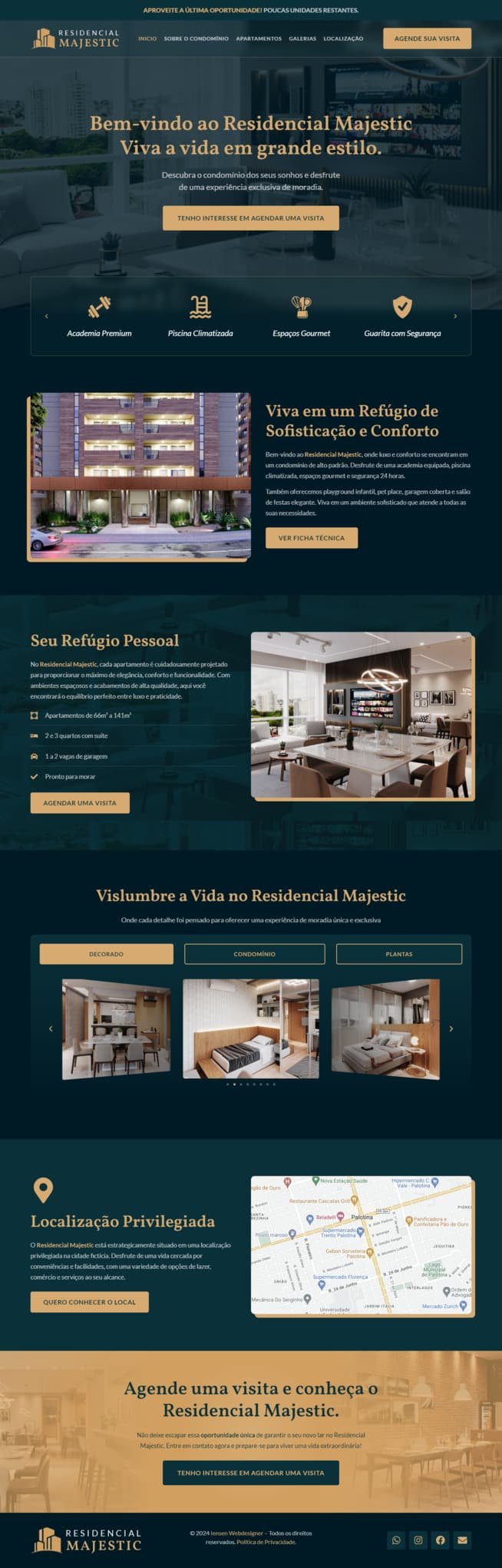 Site do empreendimento Residencial Majestic